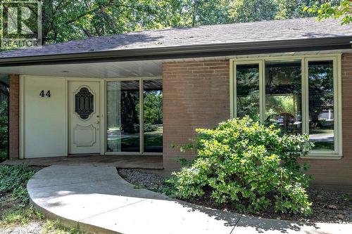 cement accessible entrance to the home - 44 Colquhoun Crescent, Hamilton, ON - Outdoor