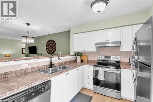 1479 Maple Avenue Unit# 102, Milton, ON - Indoor Photo Showing Kitchen With Double Sink
