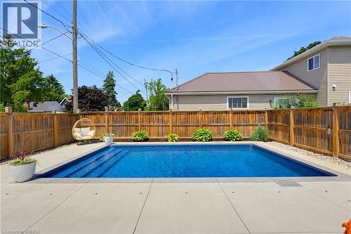 63A Clench Avenue, Brantford, ON - Outdoor With In Ground Pool With Deck Patio Veranda
