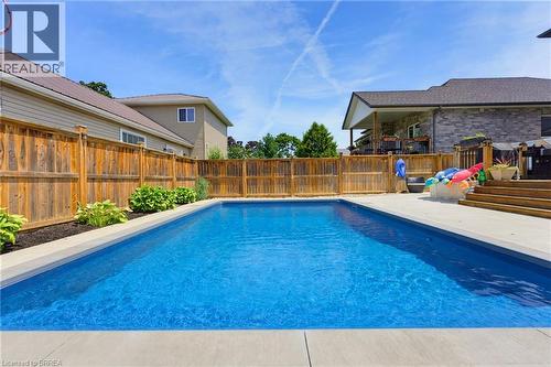 63A Clench Avenue, Brantford, ON - Outdoor With In Ground Pool With Deck Patio Veranda