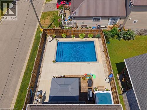 63A Clench Avenue, Brantford, ON - Outdoor With In Ground Pool