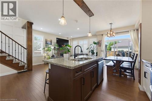 63A Clench Avenue, Brantford, ON - Indoor Photo Showing Kitchen With Double Sink With Upgraded Kitchen