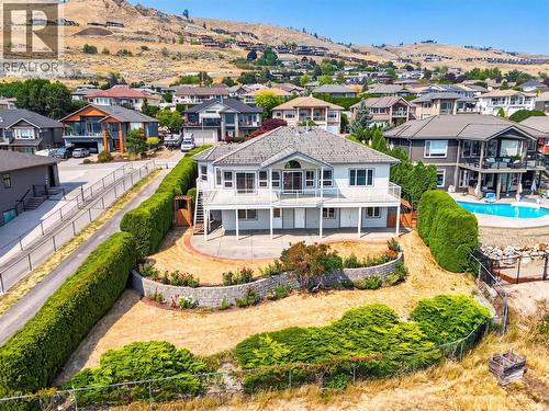 Perched on this tiered lawn, on a quiet cul-de-sac, over-looking Okanagan Lake. - 7083 Jasper Drive, Vernon, BC - Outdoor