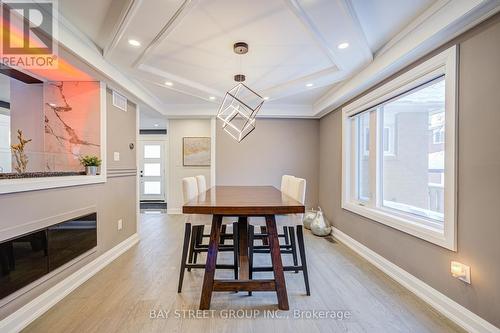 48 Coldstream Crescent, Richmond Hill, ON - Indoor Photo Showing Dining Room With Fireplace