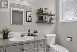 second bathroom - furnishings virtually staged - 