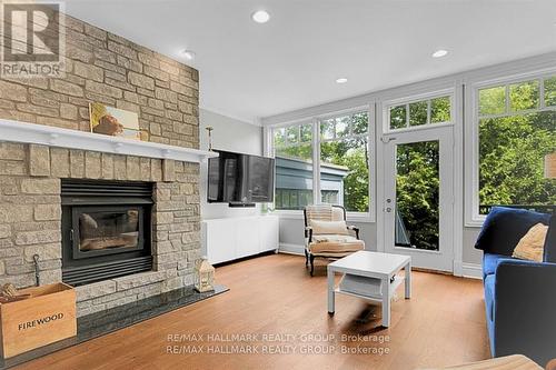 23 Davidson Drive, Ottawa, ON - Indoor Photo Showing Living Room With Fireplace
