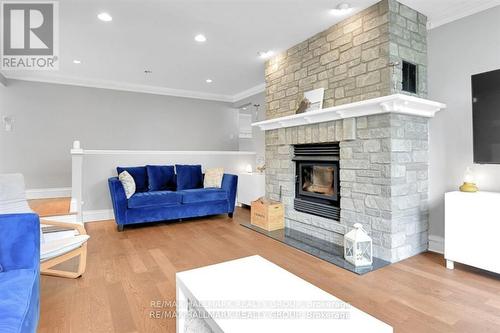 23 Davidson Drive, Ottawa, ON - Indoor Photo Showing Living Room With Fireplace