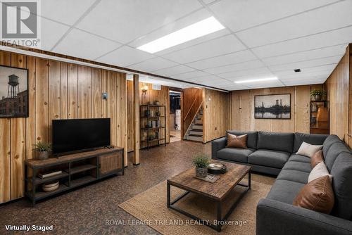 Virtually Staged - 7 Thompson Avenue, St. Thomas, ON - Indoor Photo Showing Basement
