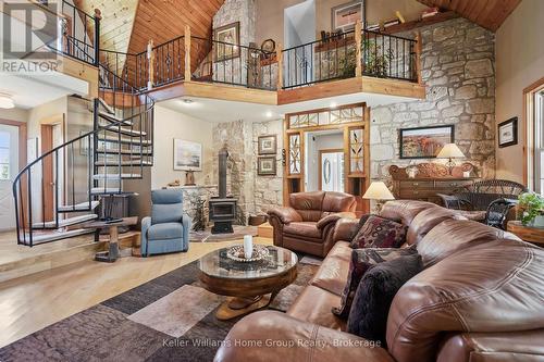 996 Scotland Street, Centre Wellington (Fergus), ON - Indoor Photo Showing Living Room With Fireplace