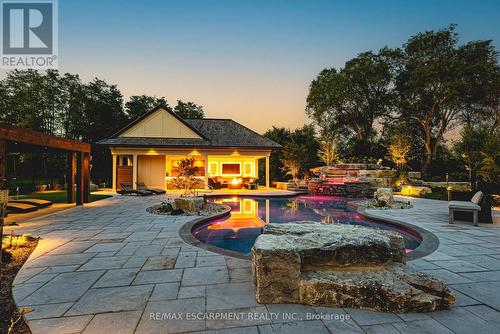 597 Old York Road, Burlington, ON - Outdoor With In Ground Pool