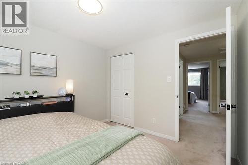 Neutral wall paint throughout - 218 Inverhuron Crescent Unit# A, Waterloo, ON - Indoor Photo Showing Bedroom