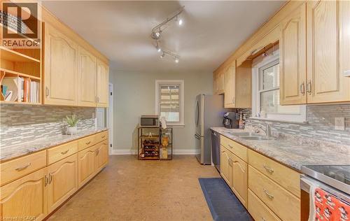 195 Belleview Avenue, Kitchener, ON - Indoor Photo Showing Kitchen With Double Sink