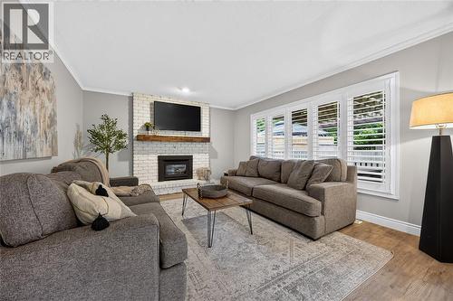 395 Brooktree Drive, St Clair, ON - Indoor Photo Showing Living Room With Fireplace