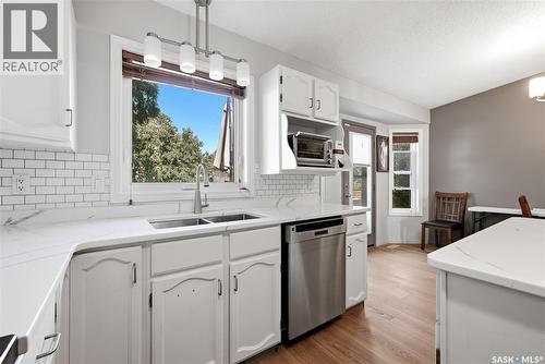 1054 Bayda Crescent, Regina, SK - Indoor Photo Showing Kitchen With Double Sink