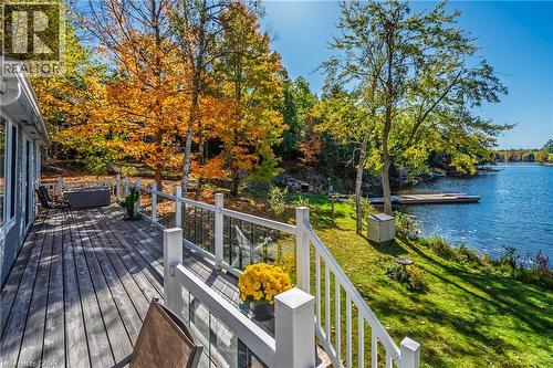 1012 Armstrong Road, Gravenhurst, ON - Outdoor With Body Of Water With Deck Patio Veranda