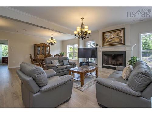 31 Grebe Avenue, Timberlea, NS - Indoor Photo Showing Living Room With Fireplace