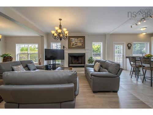 31 Grebe Avenue, Timberlea, NS - Indoor Photo Showing Living Room With Fireplace