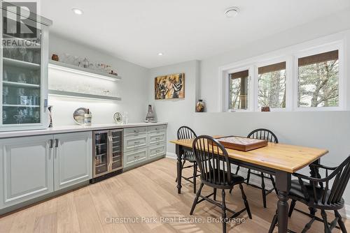 Lower level custom bar - 30 Stephen Road, Muskoka Lakes (Medora), ON - Indoor Photo Showing Dining Room