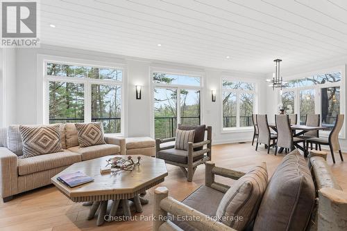 New flooring throughout - 30 Stephen Road, Muskoka Lakes (Medora), ON - Indoor Photo Showing Living Room