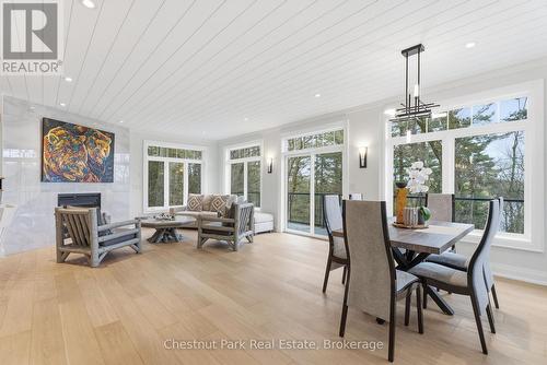 Spacious open concept living areas - 30 Stephen Road, Muskoka Lakes (Medora), ON - Indoor Photo Showing Dining Room
