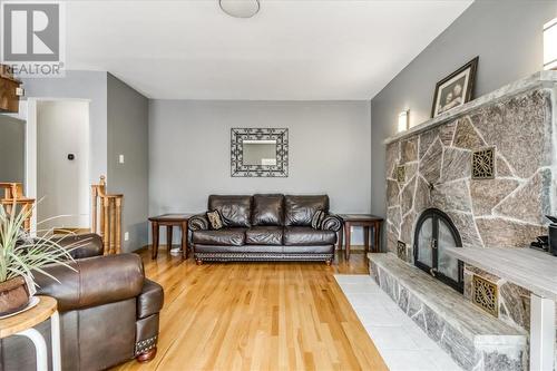 347 Moonrock, Sudbury, ON - Indoor Photo Showing Living Room With Fireplace