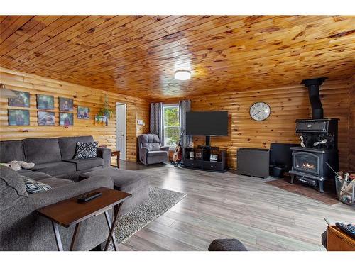 102 Main Road, Bellevue, NL - Indoor Photo Showing Living Room With Fireplace
