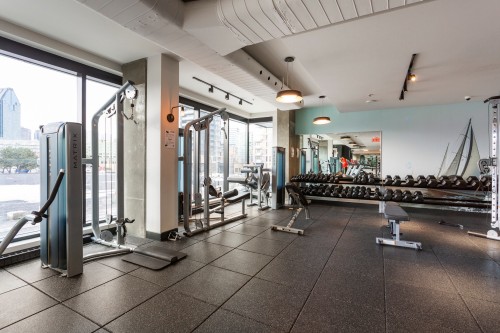 Salle d'exercice - 535-1500 Rue Des Bassins, Montréal (Le Sud-Ouest), QC - Indoor Photo Showing Gym Room