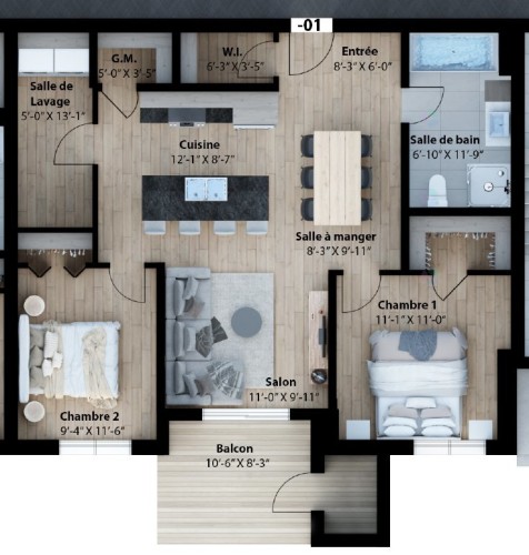 Plan (croquis) - 301-465 Rue Lafleur, Brownsburg-Chatham, QC - Other