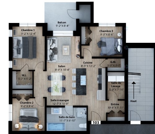 Plan (croquis) - 203-465 Rue Lafleur, Brownsburg-Chatham, QC - Other