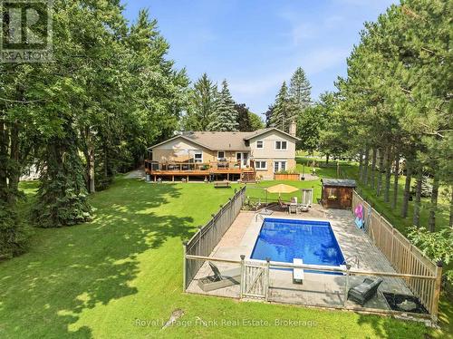 32 Jacobsen Boulevard, Scugog, ON - Outdoor With In Ground Pool With Deck Patio Veranda With Backyard