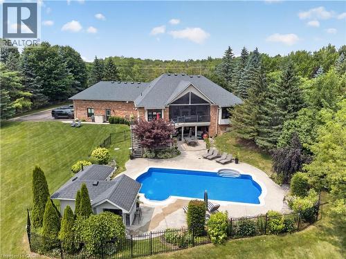 2050 15 Side Road, Milton, ON - Outdoor With In Ground Pool