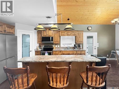 412 Birch Drive, Maidstone, SK - Indoor Photo Showing Kitchen With Double Sink