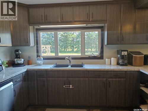 Neville Acreage, Neville, SK - Indoor Photo Showing Kitchen With Double Sink