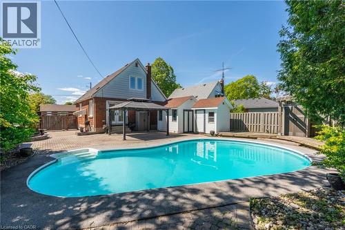 27 Delevan Crescent, Hamilton, ON - Outdoor With In Ground Pool With Backyard