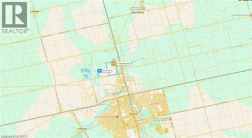 Geographic Information System (GIS) Map. Illustrating property boundaries and surrounding areas - Pt Lt 1-2 14Th Street W, Simcoe, ON 