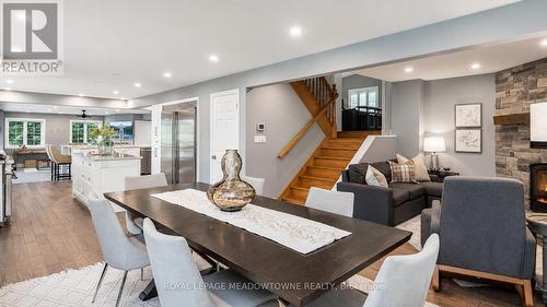 Open Concept Dining with Hardwood Floors - 5169 Wellington 125 Road, Erin, ON - Indoor Photo Showing Dining Room