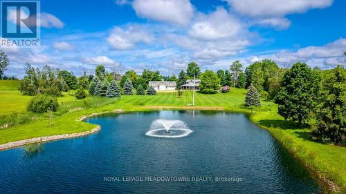 Featuring Large 150x300 ft Swimmable Pond w/ Beach - 5169 Wellington 125 Road, Erin, ON - Outdoor With Body Of Water With View