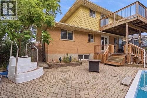 Virtually Staged - 101 Crosby Drive, Kitchener, ON - Outdoor With Deck Patio Veranda With Exterior
