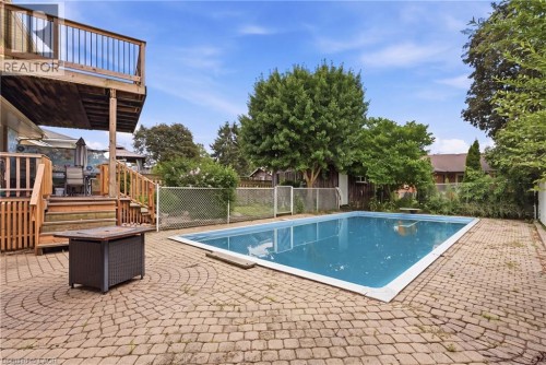 101 Crosby Drive, Kitchener, ON - Outdoor With In Ground Pool With Deck Patio Veranda
