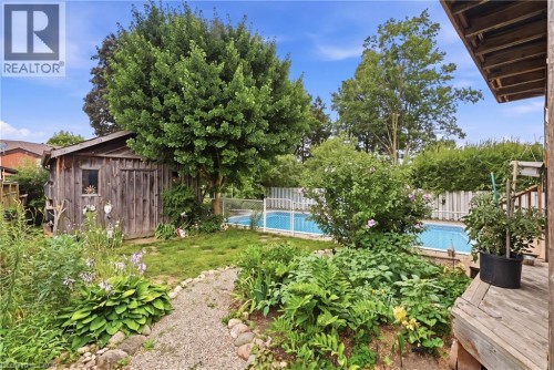 Virtually Staged - 101 Crosby Drive, Kitchener, ON - Outdoor With In Ground Pool