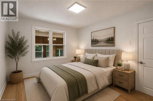 VIRTUALLY STAGED - 22 David Avenue, Hamilton, ON - Indoor Photo Showing Bedroom