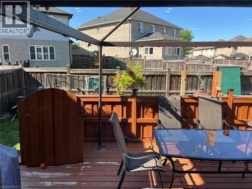 Spacious outdoor deck featuring wooden fencing and a privacy screen - 1367 Upper Paradise Road, Hamilton, ON - Outdoor With Deck Patio Veranda With Exterior