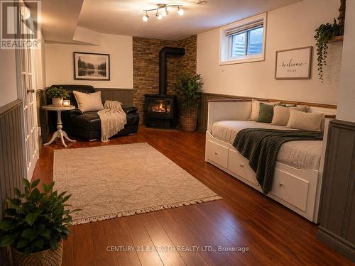 Bachelor - 105 Chieftain Crescent, Barrie, ON - Indoor Photo Showing Bedroom With Fireplace