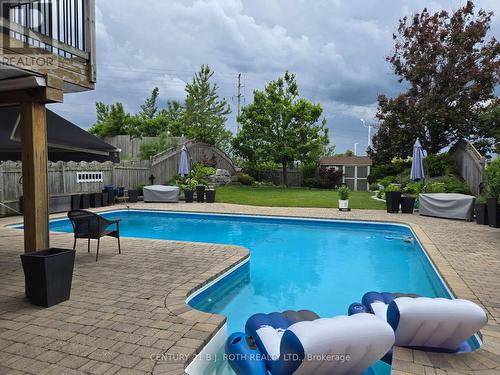 Bachelor - 105 Chieftain Crescent, Barrie, ON - Outdoor With In Ground Pool With Backyard