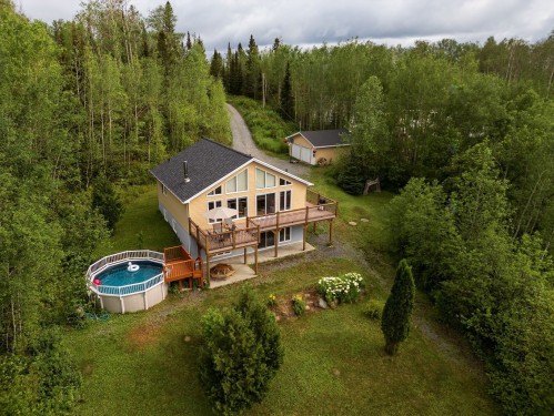Vue d'ensemble - 3071 Ch. Du Lac-Hélène, Rouyn-Noranda, QC - Outdoor With Above Ground Pool