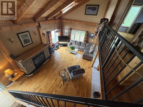 25 Mulligans Bay Rd, Chapleau, ON - Indoor With Fireplace
