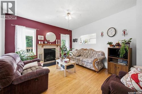 513 1St Street E, Hepburn, SK - Indoor Photo Showing Living Room With Fireplace