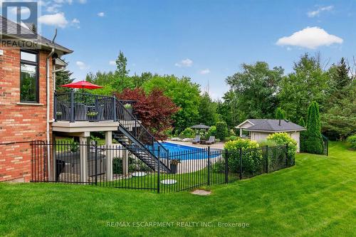2050 15 Side Road Side Road, Milton, ON - Outdoor With In Ground Pool With Backyard