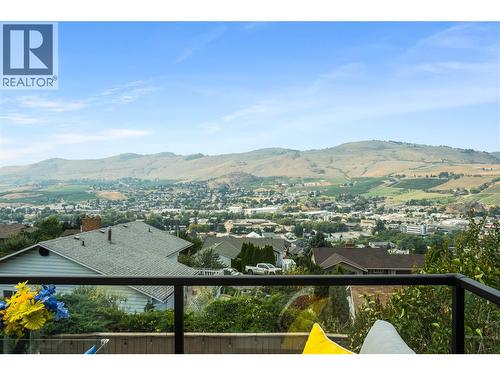 Deck off Kitchen - 4119 15 Avenue, Vernon, BC - Outdoor With View