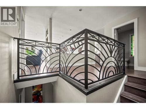 Custom Architectural Steel Staircase Railing - 4119 15 Avenue, Vernon, BC - Indoor Photo Showing Other Room